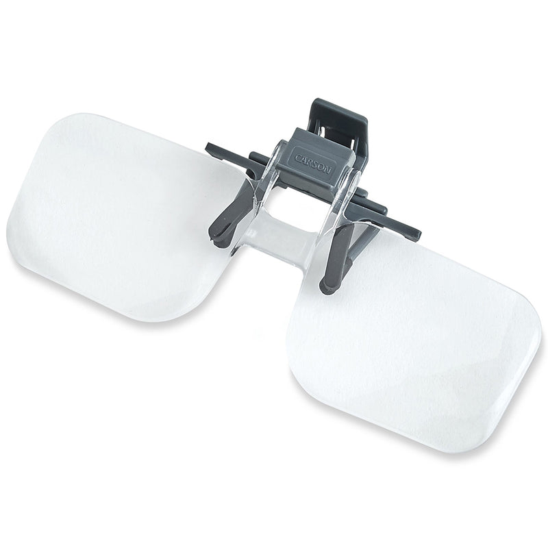 Afbeelding laden in galerijviewer, Carson loepbril 1,5x (+2.25 dioptrie) clip-on en flip-up
