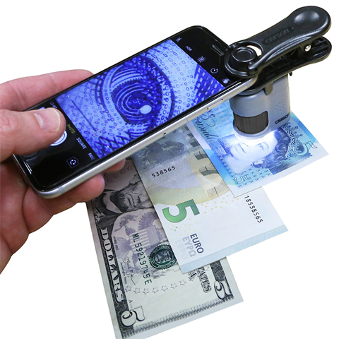 Afbeelding laden in galerijviewer, Carson zakmicroscoop mm-380 micromini 20x met smartphone adapter
