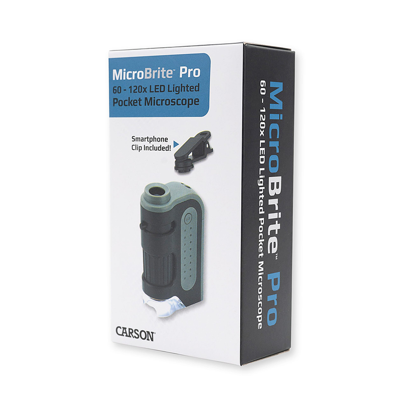 Afbeelding laden in galerijviewer, Carson handmicroscoop mm-350 microbrite plus 60-120x met smartphone adapter
