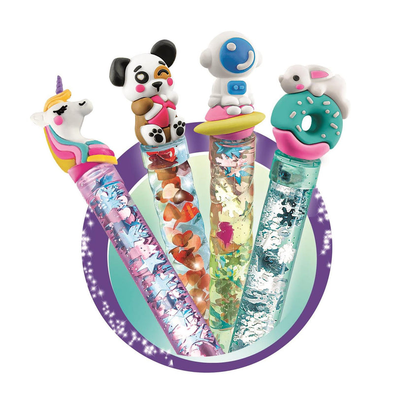 Afbeelding laden in galerijviewer, Clementoni idea - pennen creatiestudio - knutselpakket vol accessoires - kawaii glitterpennen - het creatieve cadeautje - vanaf 6 jaar

