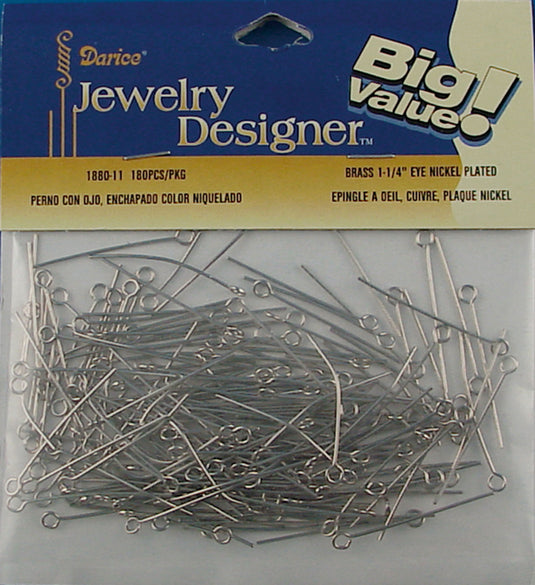 Darice vaessen creative • kettelstift 38mm 180pcs silver