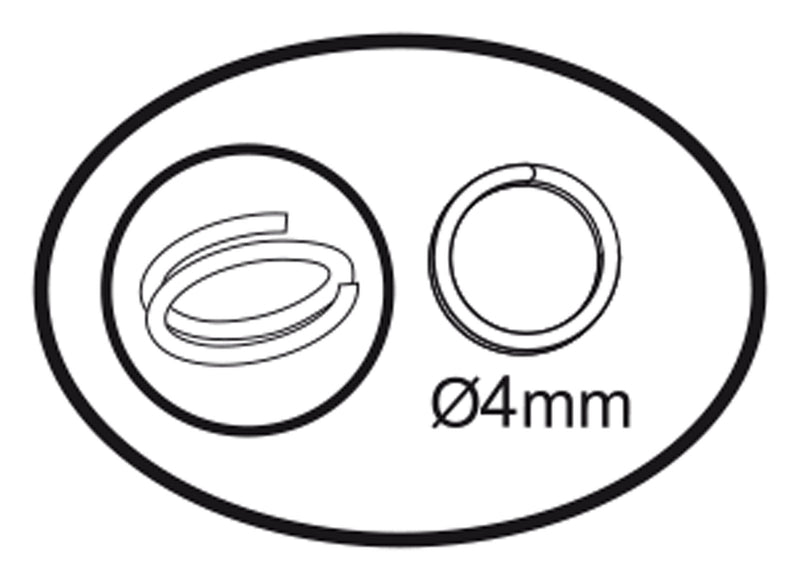 Afbeelding laden in galerijviewer, Darice vaessen creative • ringen enkel 4mm 360pcs silver
