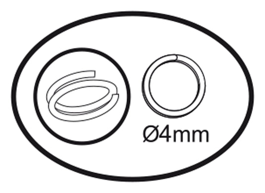 Darice vaessen creative • ringen enkel 4mm 360pcs silver