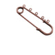 Darice • safety pin 5cm ant. copper plated