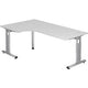 Bach hoekbureau hammerer vos82 e d melamine 200x120cm wit