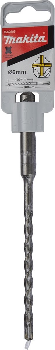 Makita b-62505 b4s: betonboor 6 x 160 mm sds-plus
