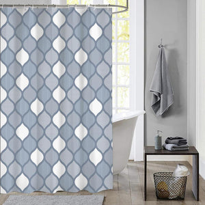 Dutch house douchegordijn brest blauw 180x200cm 100% polyester