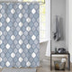 Dutch house douchegordijn brest blauw 180x200cm 100% polyester