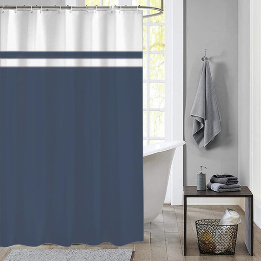 Dutch house douchegordijn simply blauw 180x200cm 100% polyester