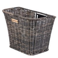 Basil Bremen Rattan Look FM – fietsmand – voorop - donkerbruin