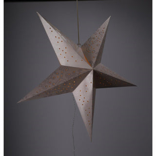 Afbeelding laden in galerijviewer, Kaemingk led ster papier steady binnen wit warm wit 60 cm
