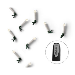 Led candle lights steady bo warm wit h.10cm d1.5cm | 2 stuks
