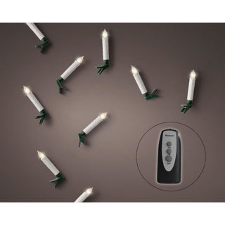 Afbeelding laden in galerijviewer, Led candle lights steady bo warm wit h.10cm d1.5cm | 2 stuks
