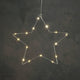 Edelman ster zilver warm wit 20led battery operated d45cm | 6 stuks