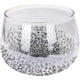 No brand theelichthouder grijs 11x8cm | 12 stuks