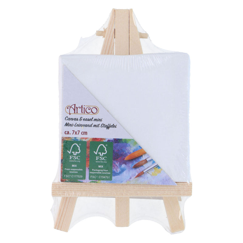 Afbeelding laden in galerijviewer, Schildersezel met canvas
