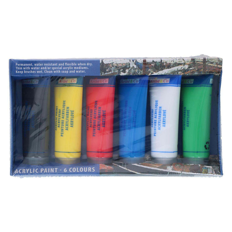 Afbeelding laden in galerijviewer, Acrylverf in tube, 6st.
