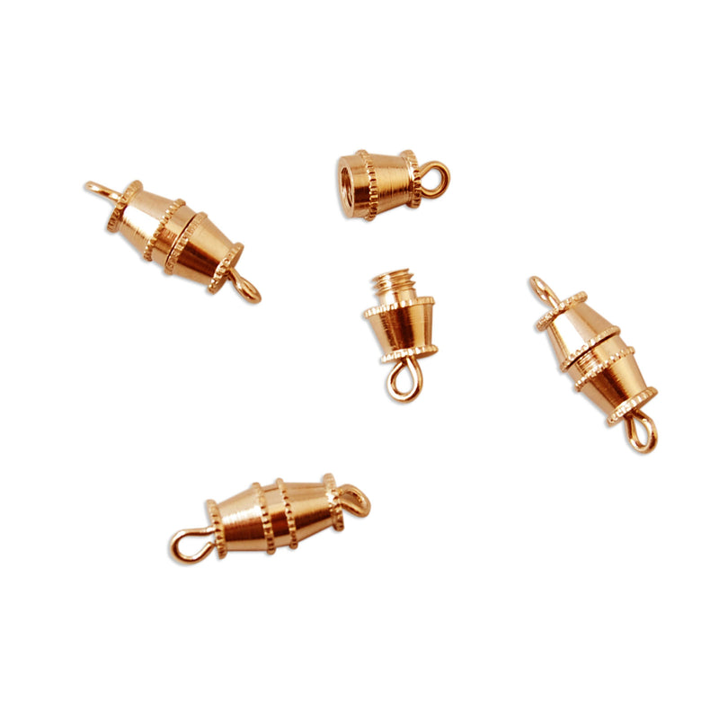 Afbeelding laden in galerijviewer, Vaessen creative • tonsluiting 10mm 4pcs gold
