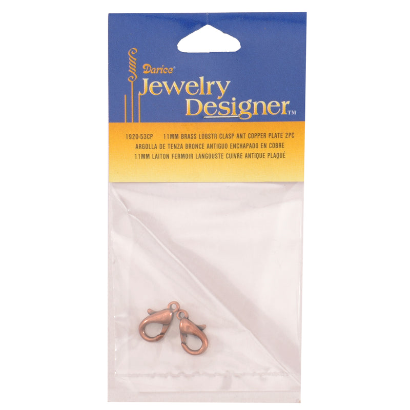 Afbeelding laden in galerijviewer, Vaessen creative • karabijnslot 11mm 2pcs antiek koper
