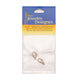 Darice • messing karabijnsluiting 11mm 2pcs antique silver