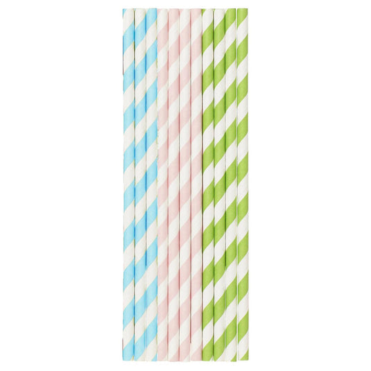 Duni papieren rietjes pastels 20cm pak a 25 stuks