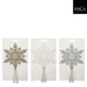 Piek wit champagne zilver 3 assorti - l14xb21xh3cm | 4 stuks