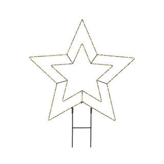 Afbeelding laden in galerijviewer, Micro led stake light metaal star steady buiten dia58cm x l.0.6cm
