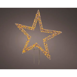 Afbeelding laden in galerijviewer, Kaemingk micro led stake light wicker steady buitenl.1 cm x w.76cm x h.92cm
