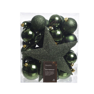 Afbeelding laden in galerijviewer, Kaemingk kerstballen polystyreen matt, shiny, glitter mix dia8cm
