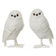 Kaemingk uil polyester 2assl.9cm x w.8cm x h.15cm | 2 stuks