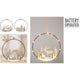 Ring 20cm met led wit 2ass