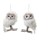 Kaemingk uil kunstbont 2assl.9cm x w.7cm x h.13cm | 4 stuks