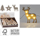 Kerstfiguur 13cm met led