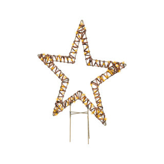 Afbeelding laden in galerijviewer, Kaemingk micro led stake light wicker steady buitenl.1 cm x w.48cm x h.54cm
