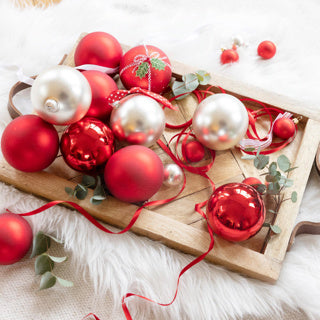 Afbeelding laden in galerijviewer, Kaemingk kerstballen glas shiny,matt mixdia8cm
