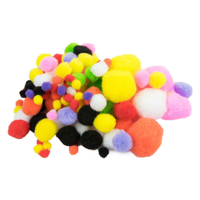 Afbeelding laden in galerijviewer, Gekleurde pompons, 100st.
