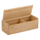 Houten opbergdoos met deksel, 16,5x6,5cm