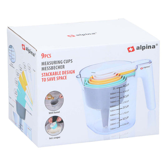 Maatbekers set, 9dlg.