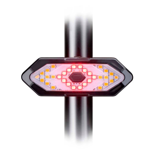 Dunlop fietslamp met richtingaanwijzer