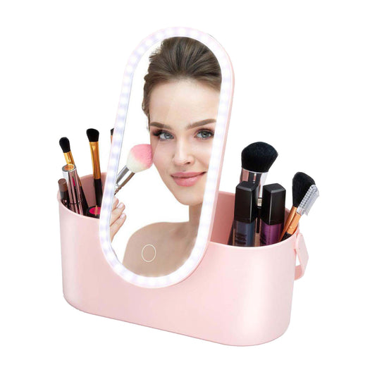 Reis-beautycase met led-spiegel