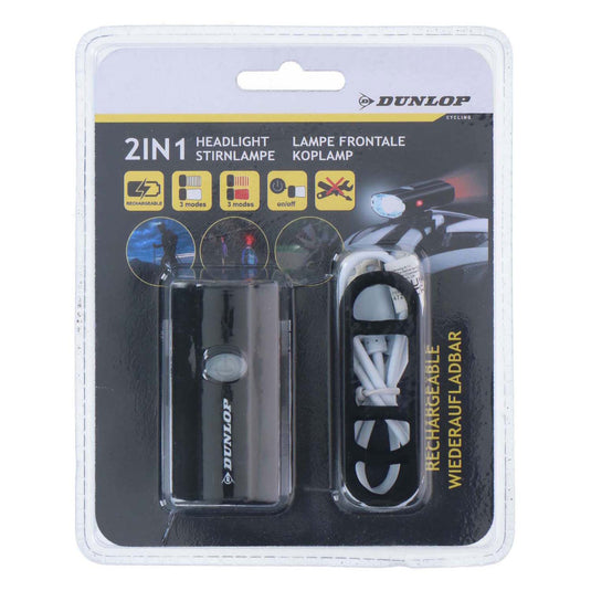 Dunlop 2in1 hoofdlamp