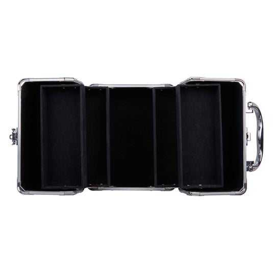Metalen make-up koffer - beautycase - 18x15cm