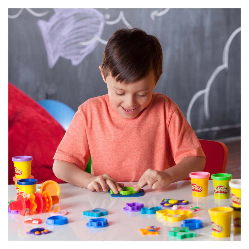 Afbeelding laden in galerijviewer, Hasbro play-doh toolkit met +30 onderdelen 10 kleipotjes
