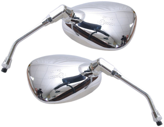 Edge spiegelset china scooter grand retro chroom