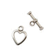Vaessen creative • siersluiting hart 20x16mm silver