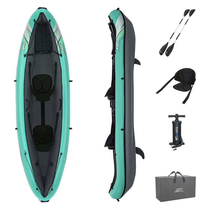Afbeelding laden in galerijviewer, Bestway hydro force kajak ventura elite x2 set opblaasbaar
