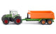 Siku fendt met haaklifttrailer en bak 9,7x34x6,5cm