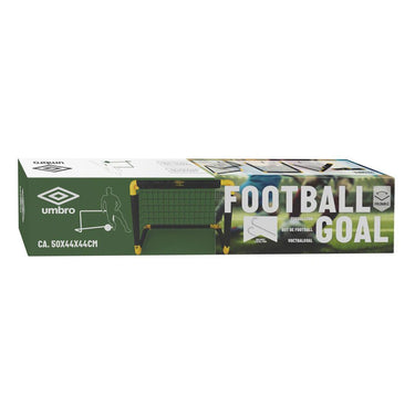Umbro voetbaldoel - voetbalgoal 50 x 44 x 44 cm - voetbal goal opvouwbaar - makkelijk op te bergen - voetbal training doel voor kinderen en volwassenen - kunststof - zwart geel