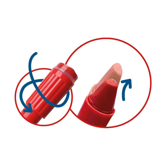 Afbeelding laden in galerijviewer, Waskrijt met stempel, 12st.
