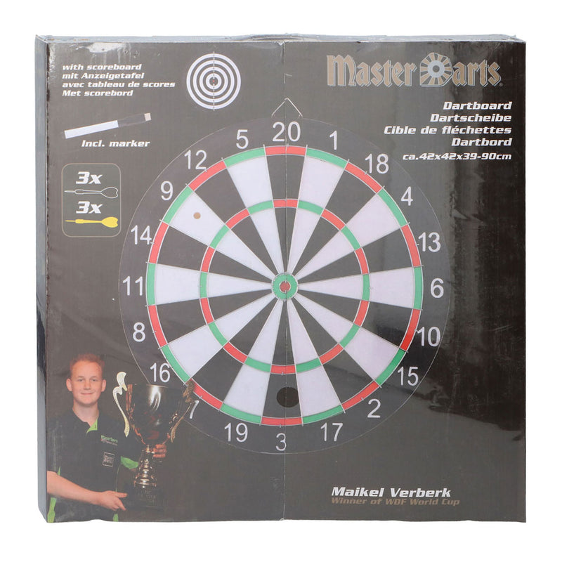 Afbeelding laden in galerijviewer, Master darts dartboard set met scorebord

